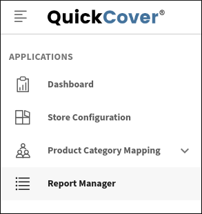 Report Manager item in the Applications navigation panel